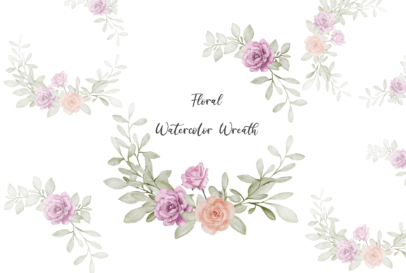 Embrace Organic Elegance with Floral Watercolor Wreath