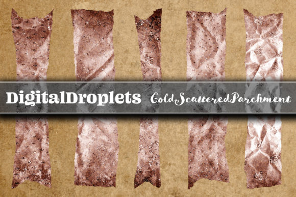 Gold Scattered 6 | 20 FREE Washi Tapes: Your Free Digital Crafting Toolkit