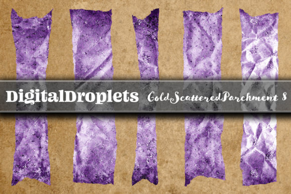 Gold Scattered 8: 20 FREE Washi Tapes for Digital Design