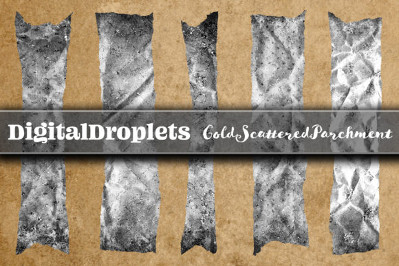 Gold Scattered Vol. 3: Adding Texture with Torn Washi Tapes