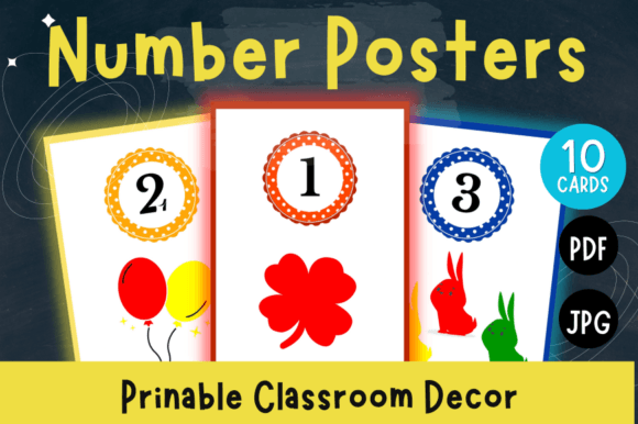 Printable Classroom Number Posters: Enhance Numerical Literacy