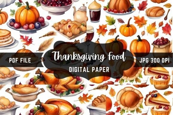 Thanksgiving Food: A Creative Font for Harvest Designs